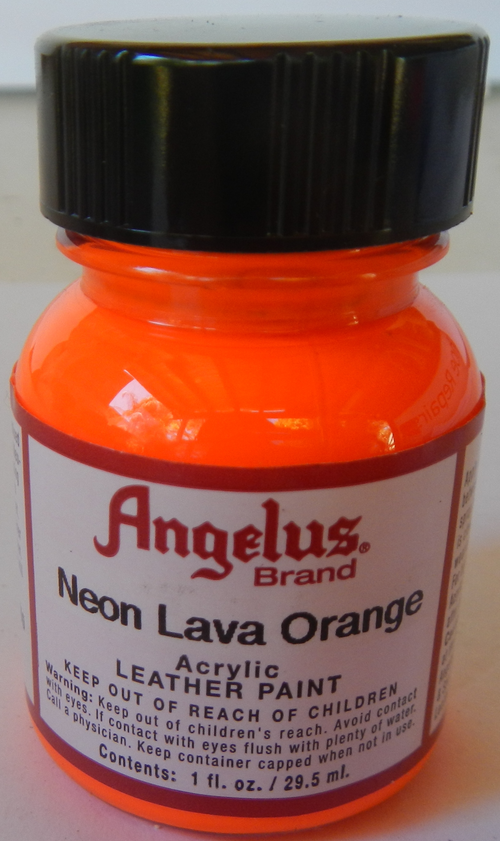 Angelus Neon Lava Orange Angelus Neon Leather Paint Jamaicon Joy